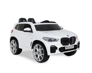 Детский электромобиль ROLLPLAY BMW X5M 12V White c пультом управления, фото 1