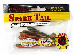 Виброхвосты съедоб. искусст. LJ Pro Series Spark Tail 3,0in (07,60)/T56 7шт., фото 4