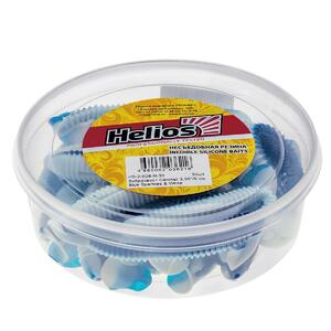 Виброхвост несъедоб. Catcher 3,55"/9 см Blue Sparkles & White 30шт. (HS-2-026-N-30) Helios, фото 2