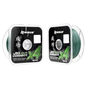 Шнур JIG CONNECT X4 PE Dark Green 100m #1.0, 0.16mm 6.1кг/13.4LB (T-N-JC-X4-0.16-100-DG) NISUS, фото 6