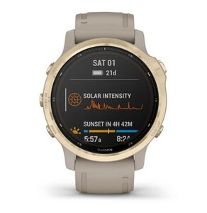 Garmin Fenix 6s Pro Solar золотистый с песочным ремешком, фото 7