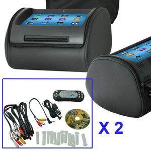 Комплект автомобильных DVD подголовников 9" Incar CDH-94 BL, фото 2
