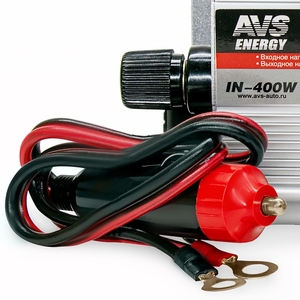 Преобразователь напряжения автомобильный AVS IN-400W (12В > 220В, 400 Вт, USB), фото 13