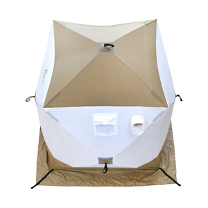 Палатка зимняя куб СЛЕДОПЫТ 1,5 х1,5 м, Oxford 210D PU 1000, S по полу 2,2  кв.м, цвет оливковый/белый, фото 6
