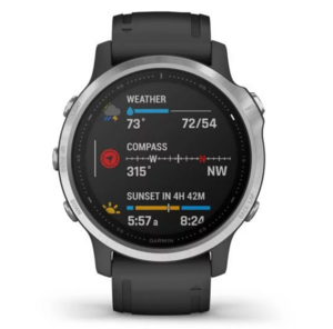 Garmin Fenix 6S серебристый с черным ремешком, фото 8