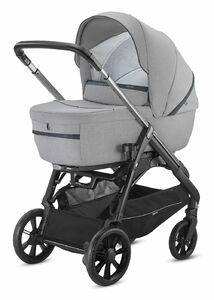 Коляска Inglesina Aptica System Duo 2 в 1 на шасси Aptica Black, Silk Grey, фото 1