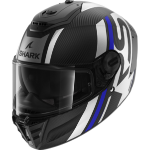 Шлем Shark SPARTAN RS CARBON SHAWN MAT Black/Blue/Silver (XXL), фото 1