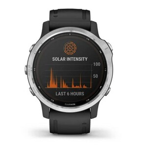 Garmin Fenix 6s Solar серебристый с черным ремешком, фото 8