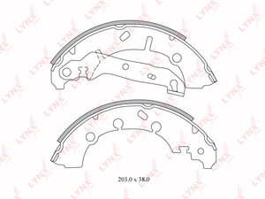 Колодки тормозные задние  LYNXauto BS-3001. Для: Ford, Форд, Fiesta(Фиеста) IV-V 1.0-1.8D 95> / Fusion(Фьюжен) 1.25-1.6D 02>, Mazda, Мазда, 121 1.25-1.8D 96-03 / 2(DY) 1.25-1.6 03>. 

Ширина, мм 38., фото 2