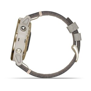 Garmin Fenix 6s Sapphire золотистый с серым кожаным ремешком, фото 9