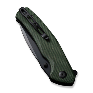 Складной нож SENCUT Slashkin D2 Steel Black Handle Green Canvas Micarta, фото 6