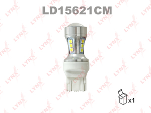 Лампа светодиодная LYNXauto LD15621CM. Для: LED W21/5W T20 12V W3x16q 7000K Canbus, фото 2
