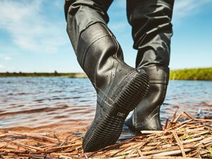 Полукомбинезон забродный Norfin PILOT BOOTFOOT р.41-S с сапогами резина, фото 24