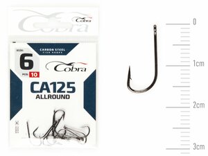 Крючки Cobra Allround STRUGER сер. CA125 разм. 006 10шт., фото 2