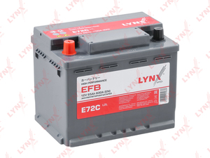 Аккумулятор EFB LYNXauto E72C. Для 65 Ah, 600 A, прямая, 242x175x190, фото 2