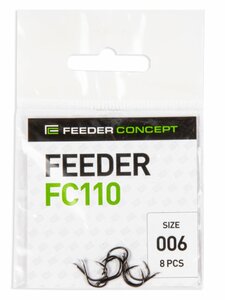 Крючки FC FEEDER сер. FC110 разм.006 8шт., фото 4