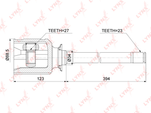 ШРУС внутренний R LYNXauto CI-3729. Для: LEXUS RX300 03-08, TOYOTA Highlander 2.4-3.3 00-07 / RAV 4 II 2.0 01-05, фото 1