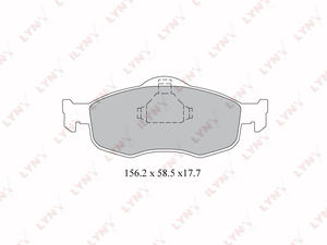 Колодки тормозные передние LYNXauto BD-3011. Для: FORD ФОРД Mondeo(Мондео) I-II 1.6-2.5 93-00 / Scorpio I-II 2.0-2.9 >98, фото 1