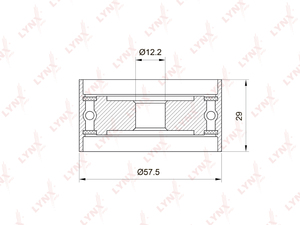 Ролик направляющий / ГРМ LYNXauto PB-3039. Для: TOYOTA Тойота Avensis(Авенсис)(T22) 2.0 97-00 / Camry(Камри) 2.0-2.2 86-01 / Carina(T15-T19) 2.0 83-97 / Celica(Целика) 2.0 87-99 / Picnic 2.0 96-01 / RAV(РАВ) 4 I 2.0 94>, фото 1