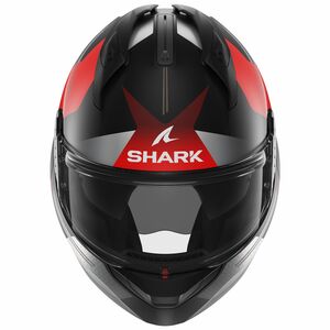 Шлем SHARK EVO GT TEKLINE MAT Black/Chrome/Red L, фото 3