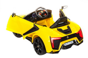 Детский автомобиль Toyland Lykan Hypersport 4х4 QLS 5188 Желтый, фото 6