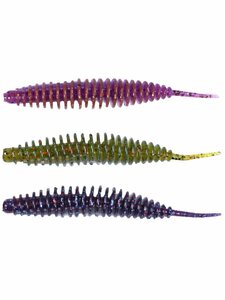 Слаги съедобные искусственные LJ Pro Series ULTRA WORM 1,4in (03.50)/MIX1 45шт., фото 3