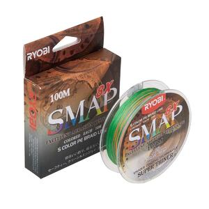 Шнур SMAP PE8X-100M 1.5# Multi Colour 0,205мм Ryobi, фото 2