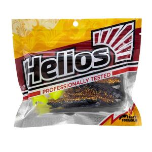 Виброхвост Nelma 3.15"/8 см Black Sparkles LT 6шт. (HS-26/1-033) Helios (0), фото 2