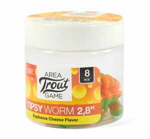 Слаги съедобные искусственные LJ Pro Series TIPSY WORM 2,8in (07.12)/T76 8шт., фото 4