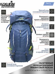 Рюкзак Norfin ADVENTURE 65, фото 8