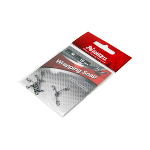 Безузловая застежка Namazu WRAPPING SNAP, цв. BN, р. M, test-8 кг (уп.10 шт), фото 5