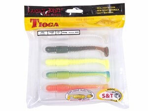 Виброхвосты съедоб. искусст. LJ Pro Series TIOGA 4.5in (11.40)/MIX1 5шт., фото 3