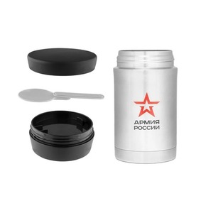 Термос для еды Thermos Армия России "Полевой" (0,5 литра), стальной, фото 4