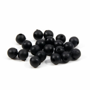 Бусина фидерная Namazu Soft Beads, PVC, d-5 мм, круглая, цв. черный (20 шт.), фото 2