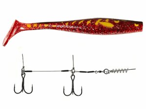 Виброхвост LJ 3D BBS Series GIANT KUBIRA SWIM SHAD 10.3in (26,00)/PG25 1шт.+Stinger XL, фото 2
