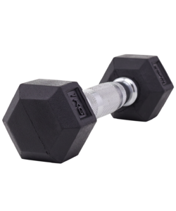 Гантель гексагональная Starfit DB-301 1 кг, обрезиненная, черный, фото 2