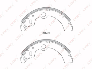 Колодки тормозные задние LYNXauto BS-5101. Для: SUZUKI Alto 1.1 02-08 / Ignis 1.3-1.5 00> / Wagon R+ 1.3 01>, фото 1