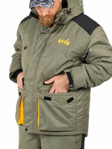 Костюм зимний Norfin ARCTIC 4 + 04(зеленый-черный р.XL), фото 4