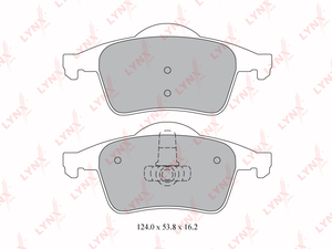 Колодки тормозные задние LYNXauto BD-7812. Для: VOLVO S60 2.0-2.5T 00> / S80 2.0-3.0T 98-06 / XC70 2.4D-2.5T 02>, фото 1