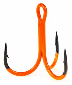 Крючки-тройники Lucky John  Orange UV LJH201 разм.K03 4 шт., фото 3