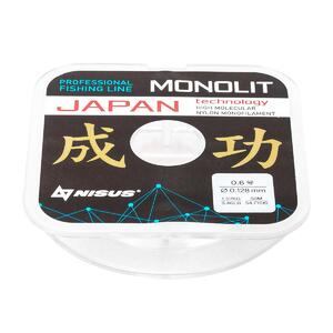 Леска MONOLIT 0,128mm/50m Nylon Transparent (N-MO-0.128-50) Nisus, фото 4