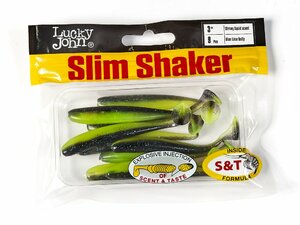 Виброхвосты съедоб. искусст. LJ Pro Series SLIM SHAKER 3in (07.60)/T53 9шт., фото 4