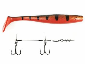 Виброхвосты LJ 3D BBS Series KUBIRA SWIM SHAD 9,0in (22,86)/PG18 1шт.+Stinger L, фото 2