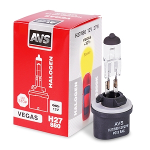 Галогенная автомобильная лампа AVS Vegas, H27/880, 12 В, 27 Вт, 3200 К, цоколь PG13, фото 2