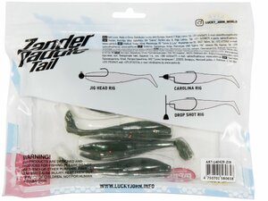Виброхвосты LJ 3D Series Zander Paddle Tail 4.0in (10.00)/Z09 5шт., фото 5