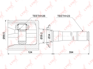 ШРУС внутренний R LYNXauto CI-3731. Для: LEXUS RX U3 03-09, TOYOTA Avalon MCX10 / MCX20 94-05 / Camry V3 01-06 / Harrier U3 03-13 / Pronard MCX20 00-03 / Solara V2 98-02, фото 1