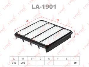 Фильтр воздушный LYNXauto LA-1901. Для: TOYOTA Land Cruiser(200) 4.6-4.7 08>, LEXUS LX570 07>, фото 1