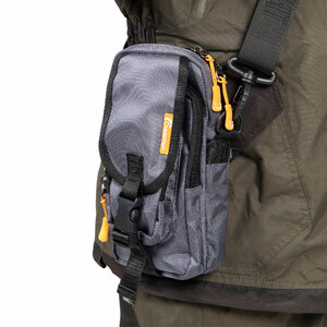 Сумка рыболовная "СЛЕДОПЫТ" Street Fishing MultiLock V-Pouch, 22х12,5х8 см, цв. серый, фото 9