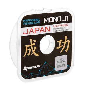 Леска MONOLIT 0,286mm/50m Nylon Transparent (N-MO-0.286-50) Nisus, фото 3