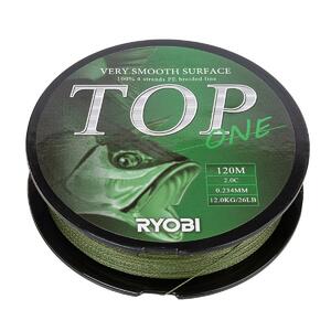 Шнур TOP PE4X-120M 2,0/d-0.234mm Dark green Ryobi, фото 6